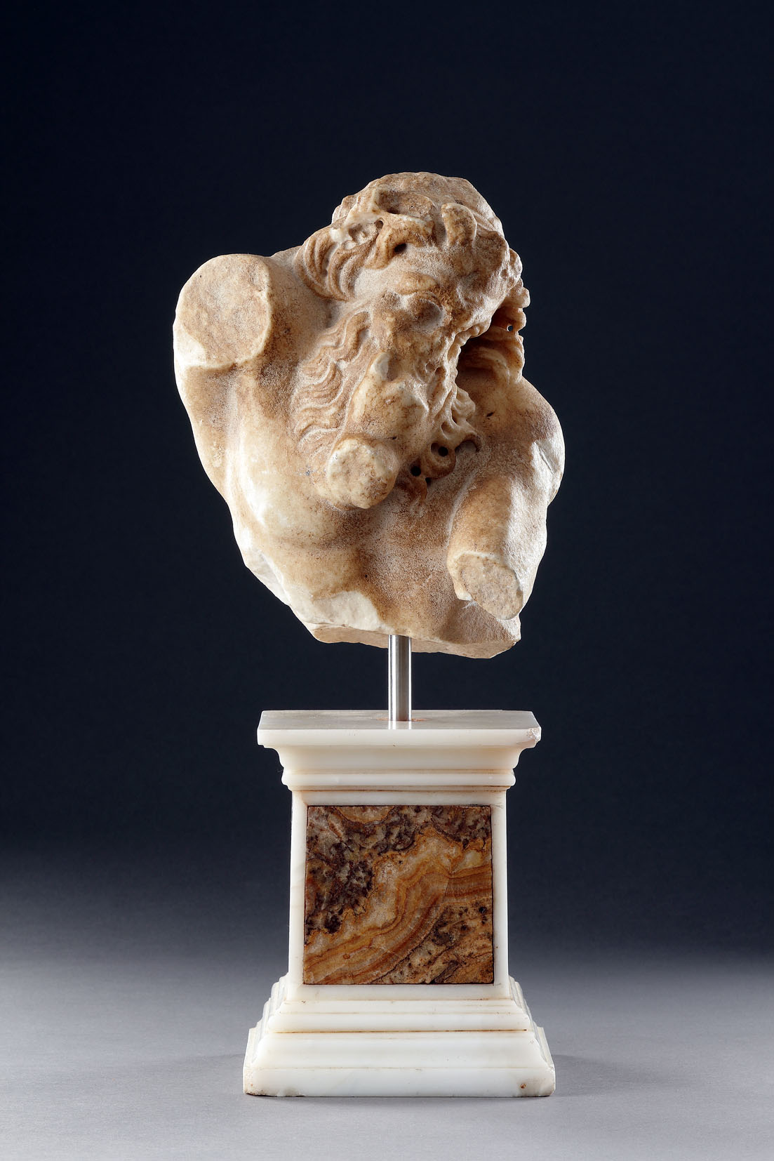 A Muscular Contorted Powerfully Portrayed Satyr 